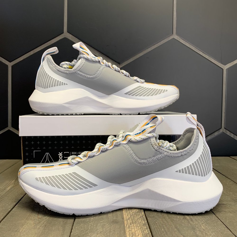 Womens Reebok Sole Fury Grey White Running Sneaker - Picture 2 of 6